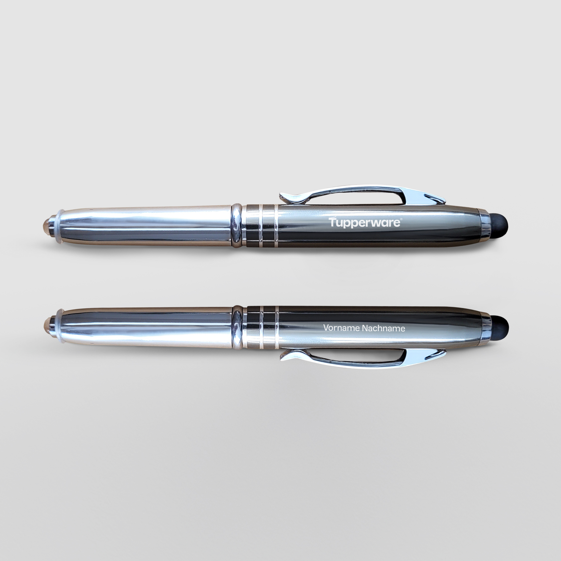 Hochwertiger Metall Kugelschreiber mit LED-Licht inkl. Gravur (personalisierbar)